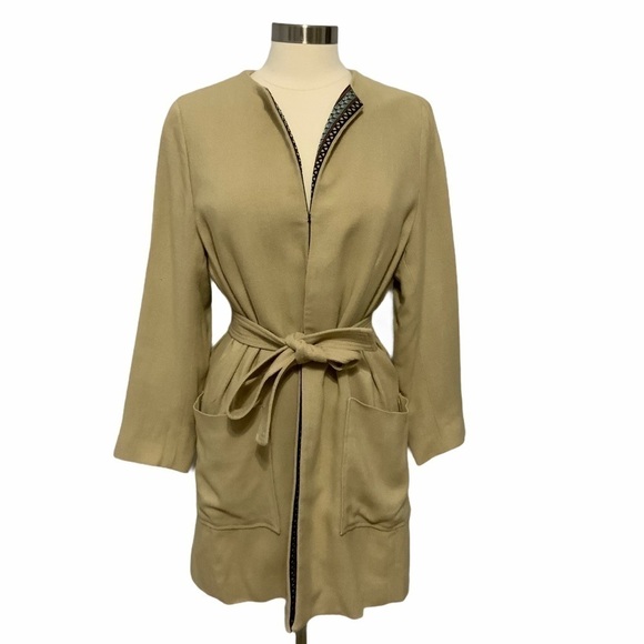 Etro Jackets & Blazers - Etro Milano Belted Coat Size 12 Italian Designer Outerwear